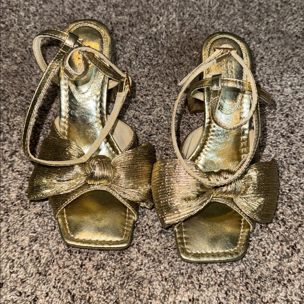 ASOS Gold Heel Sandals